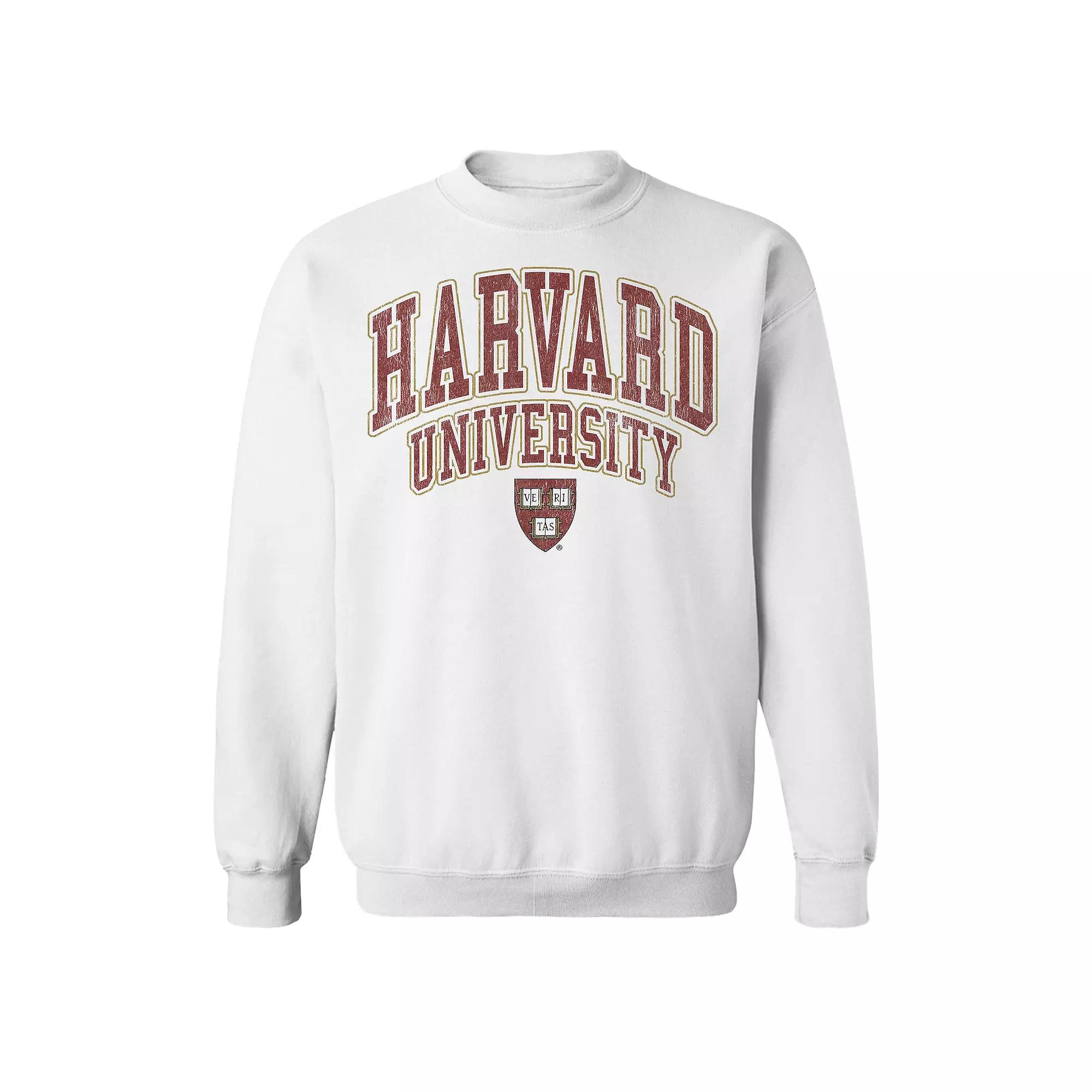 Men's Harvard Logo Sweatshirt, Size: Small, White Product Image