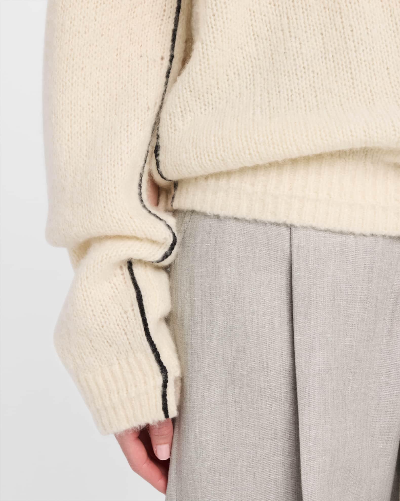 Air Spun Cashmere Knit V-Neck Sweater Product Image