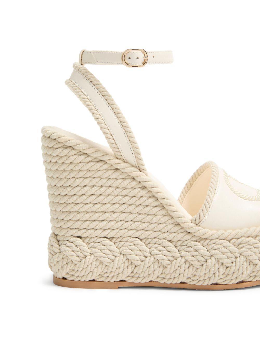 130mm VLogo Torchon wedge sandals Product Image