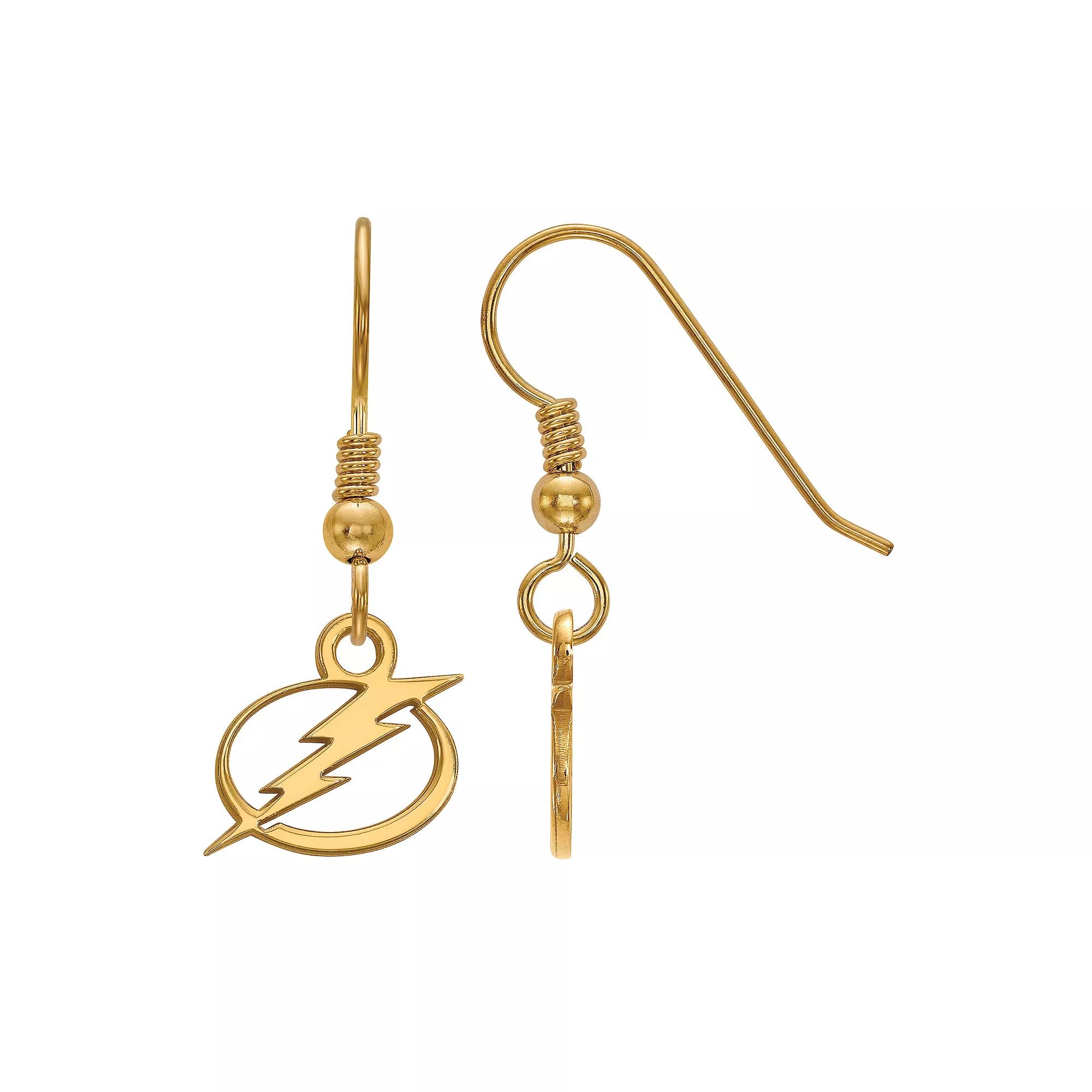 LogoArt Sterling Silver Tampa Bay Lightning Mini Logo Dangle Earrings, Women's Product Image