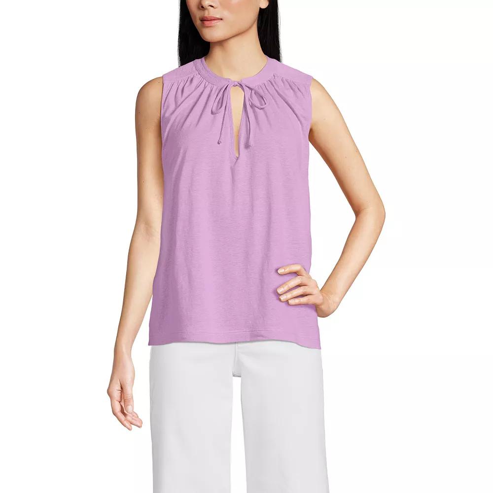 Women's Lands' End Notch Neck Swing Tank Top,  Product Image