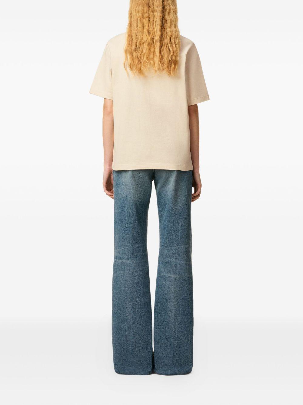 raglan-sleeve embroidered T-shirt Product Image