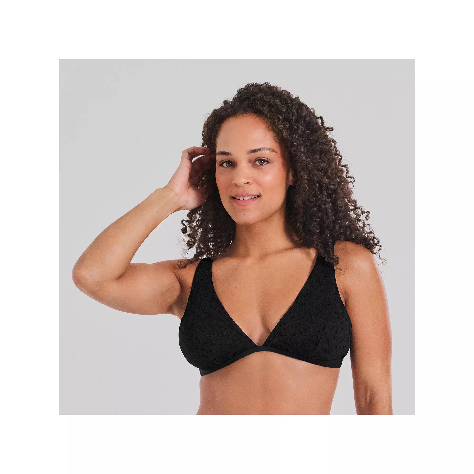 Women's Freshwater Banded Longline Bra Swim Top,  Product Image