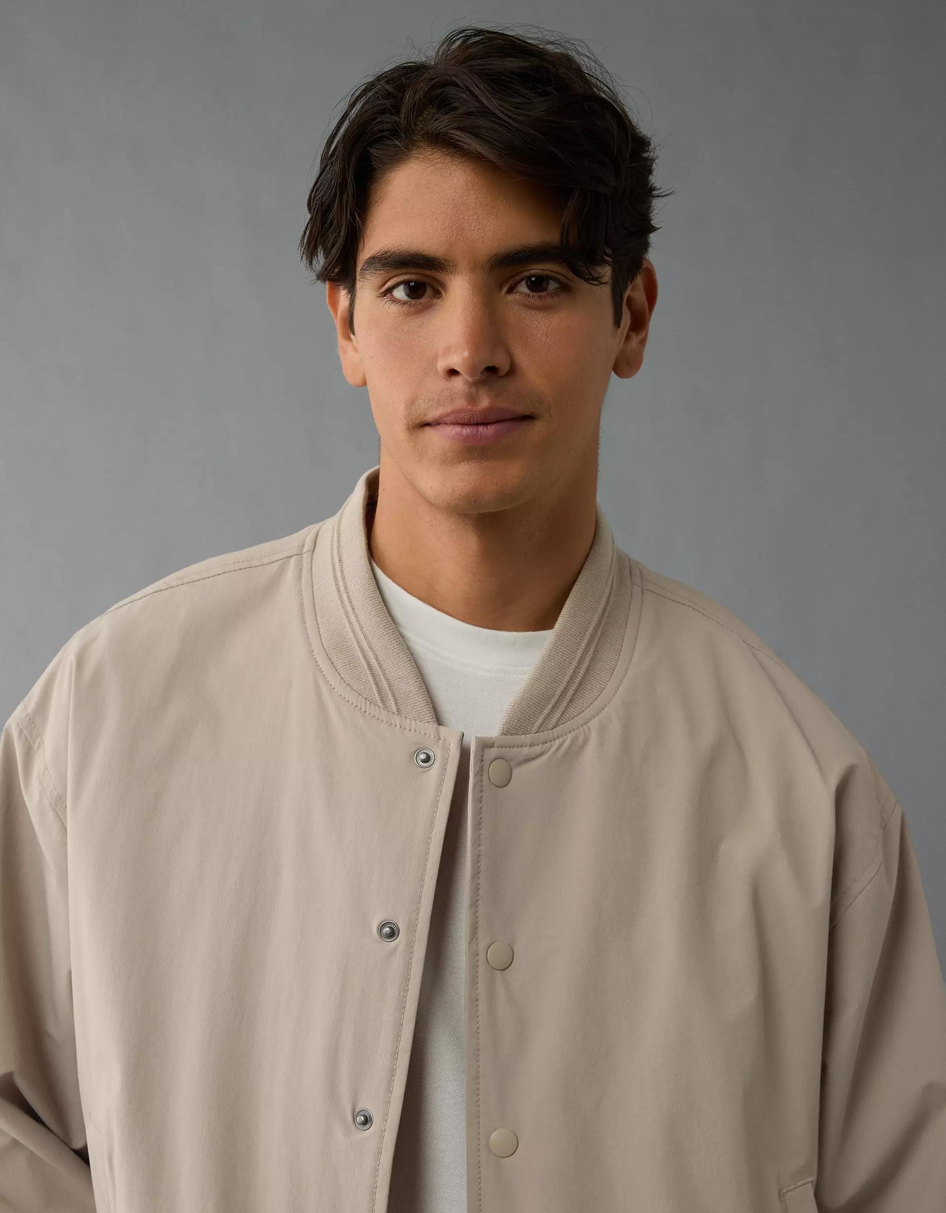 AE 24/7 Varsity Bomber Jacket Product Image