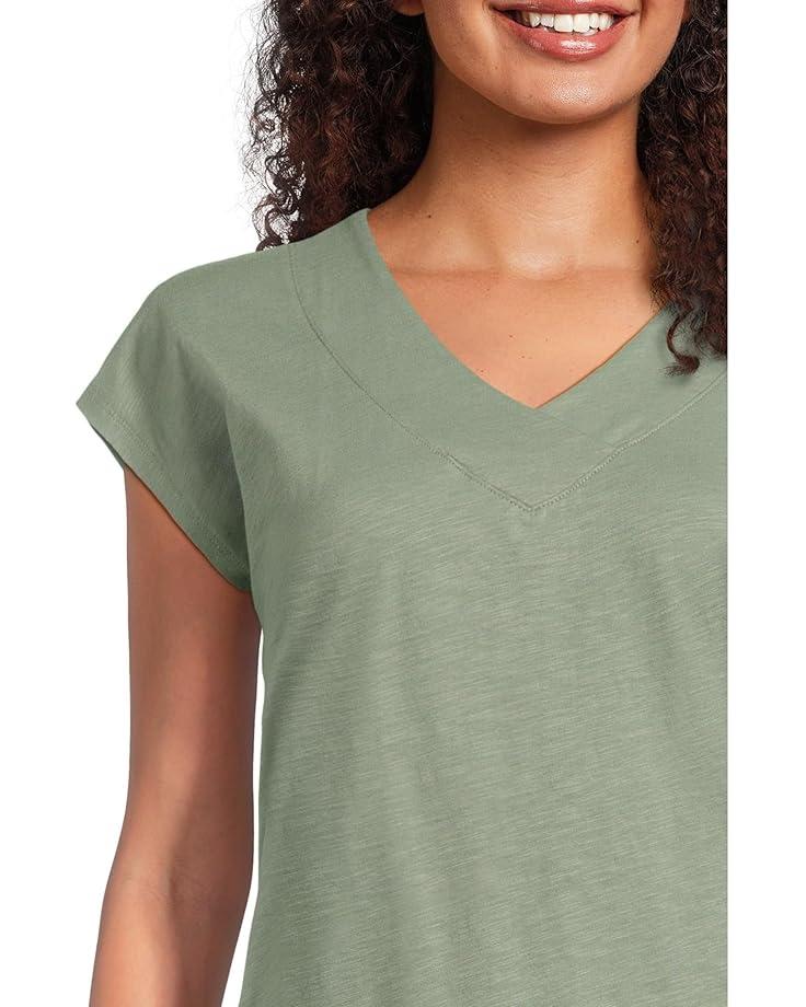 Soft Stretch Supima Tee Crew Neck Striped Short Sleeve Product Image