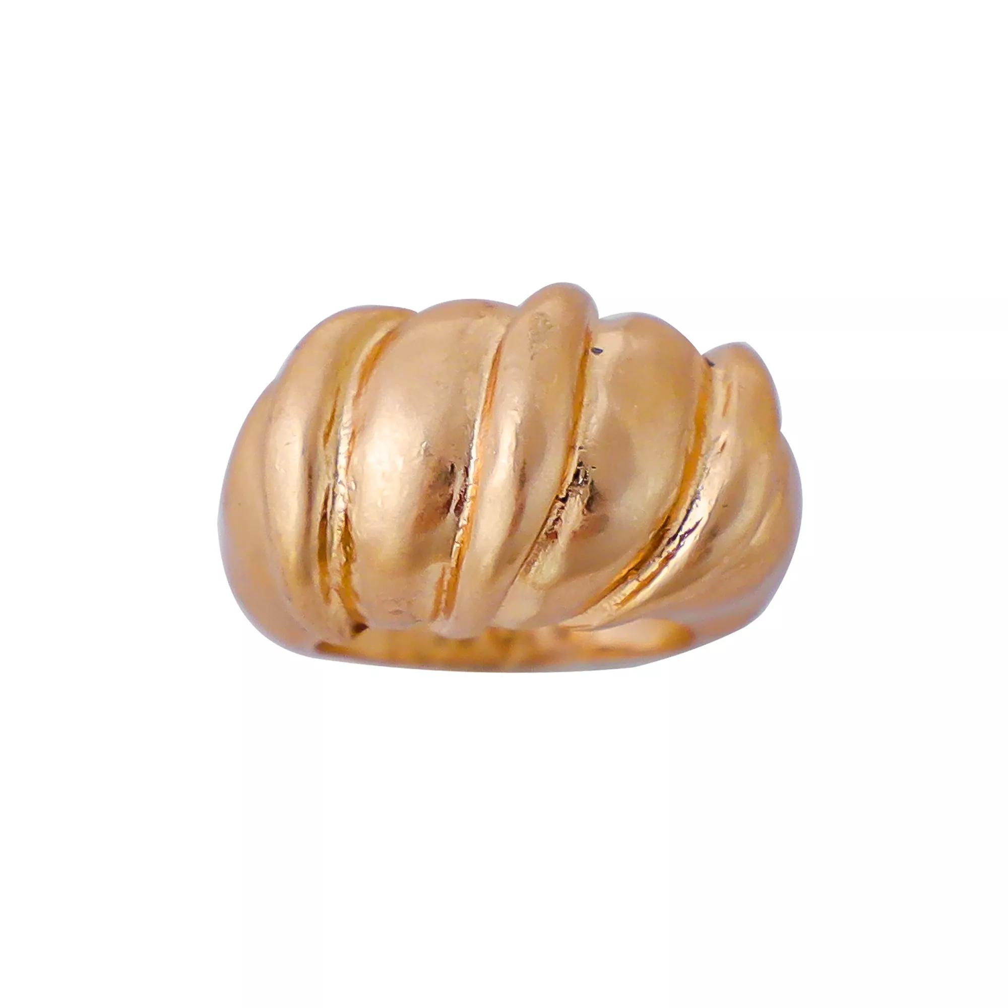 Bella Uno Gold Tone Croissant Ring, Womens Product Image