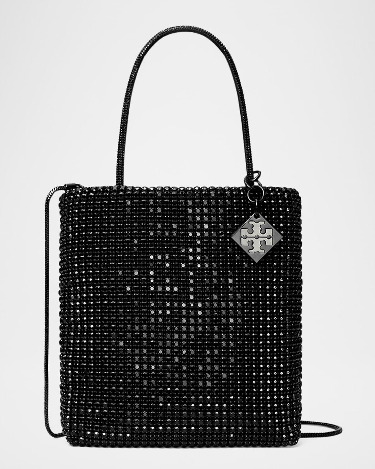 Womens Night Owl Crystal-Embellished Nylon Tote Bag Product Image