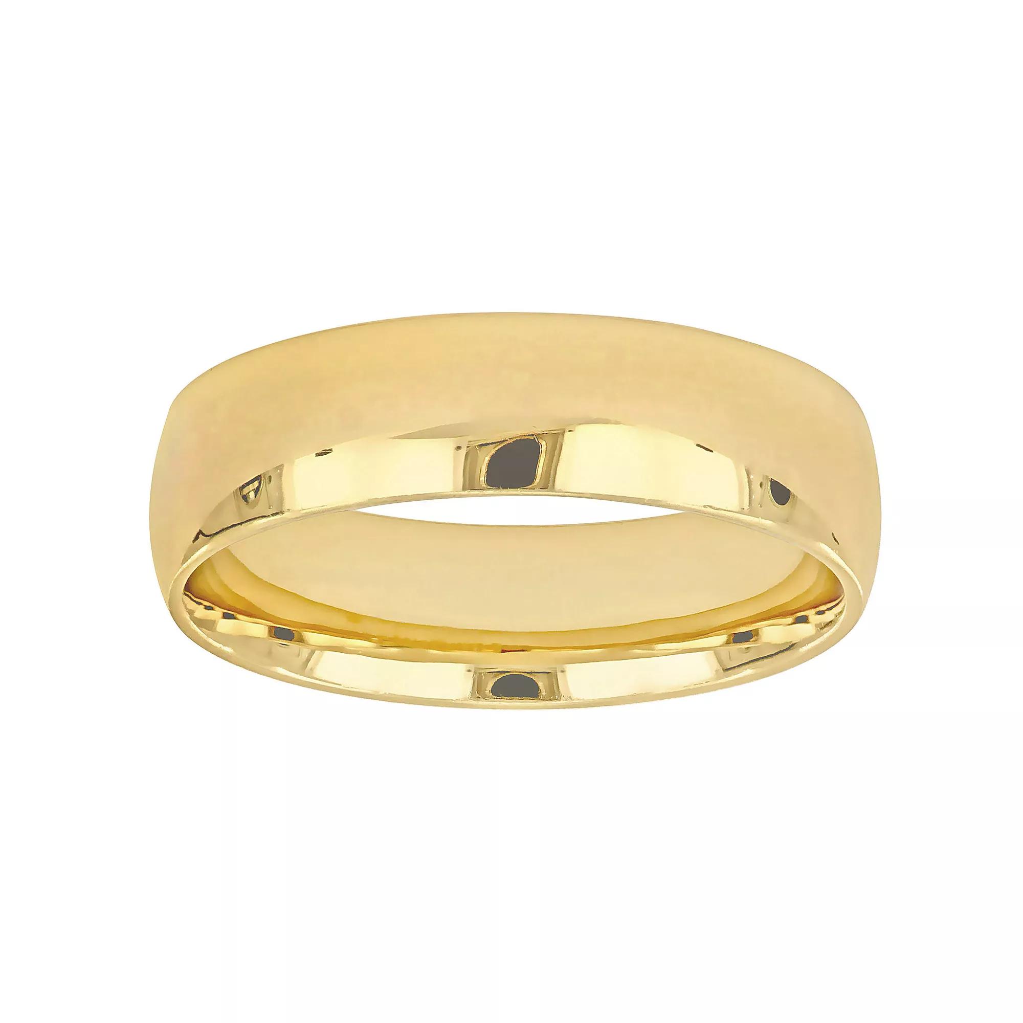 Stella Grace 14k Gold Mens 6 mm Polished Wedding Band, Womens Product Image