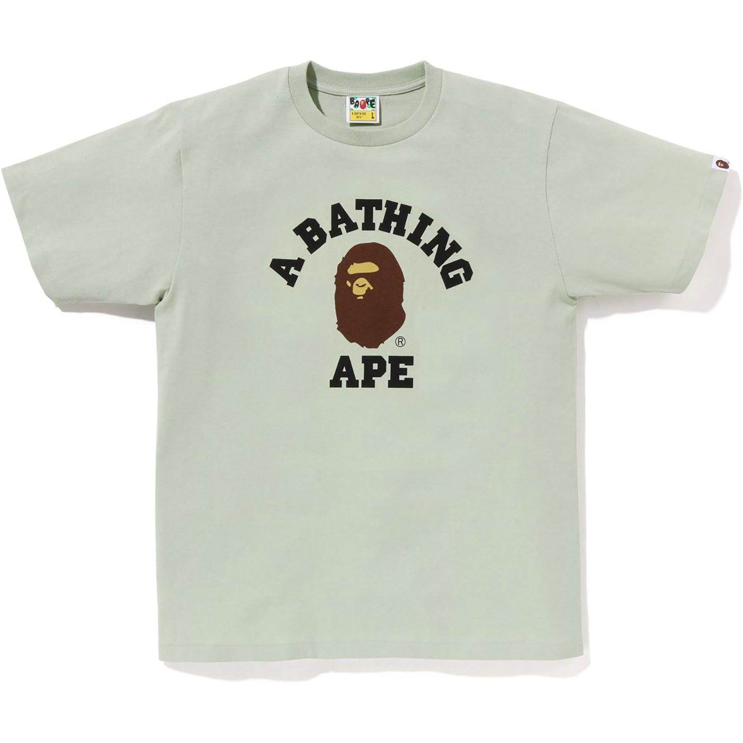 BAPE MENS PIGMENT COLLEGE T-SHIRT Male Product Image