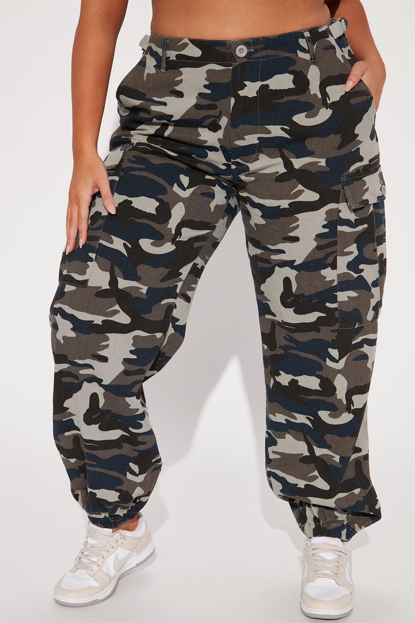 Cadet Kim Oversized Camo Pants - Navy/combo Product Image