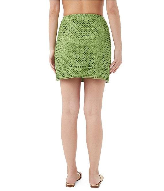 Trina Turk Rico Coordinating Geometric Lace High Rise Border Mini Skirt Product Image