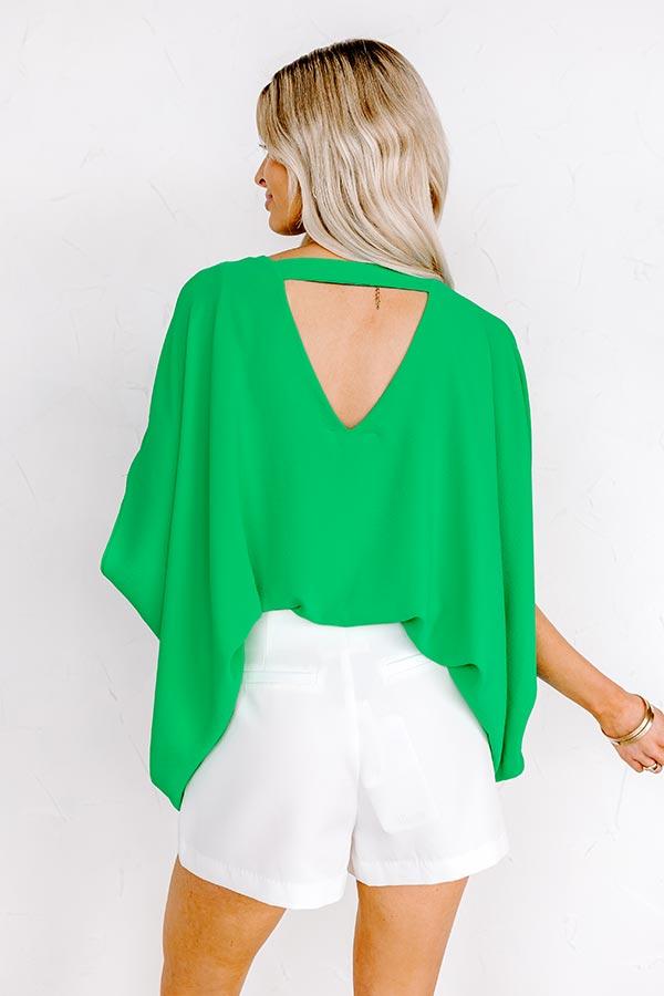 Be My Muse Top in Kelly Green Product Image