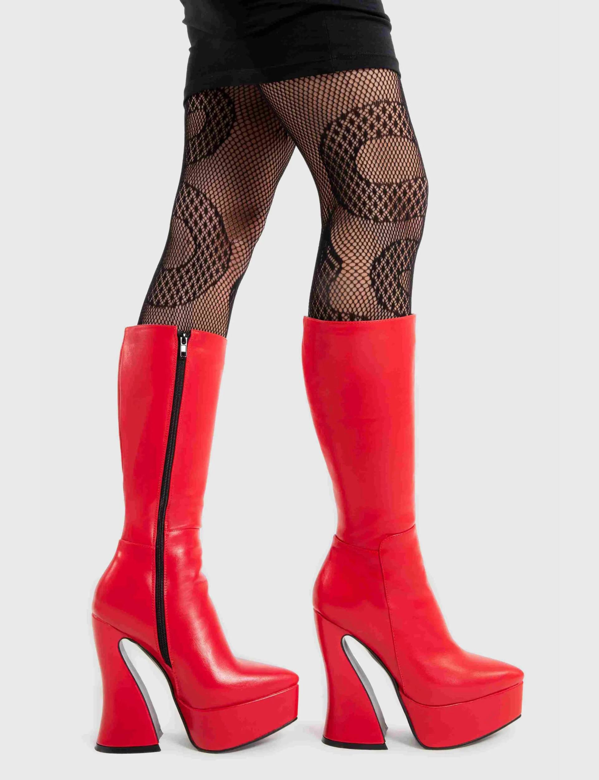 Sketchy Platform Calf Boots Product Image