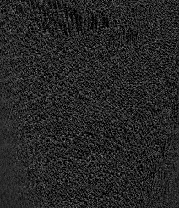 Westbound Petite Knit 3/4 Ruched Sleeve Crew Neck Top Product Image