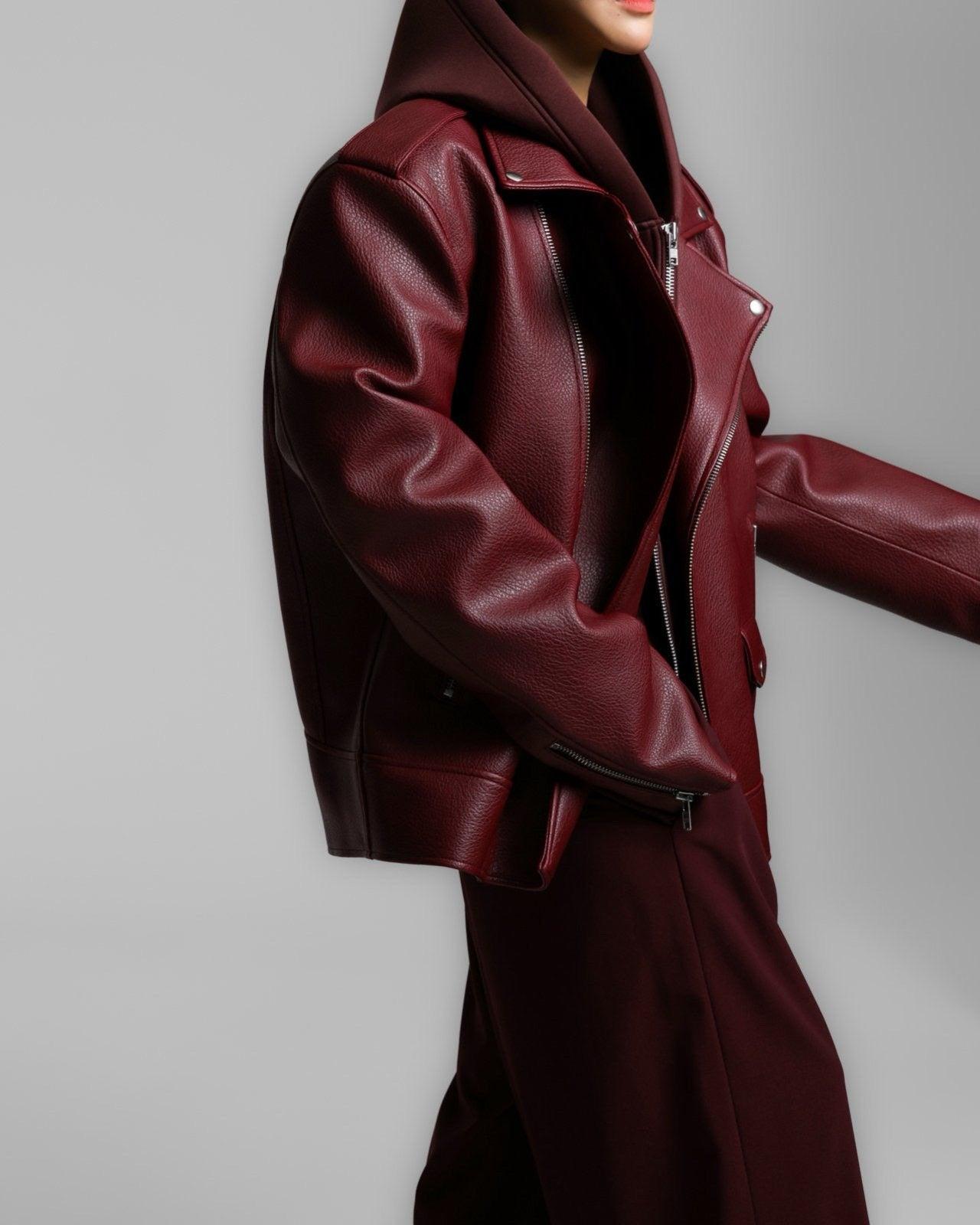 Mikal Burgundy Jacket Product Image