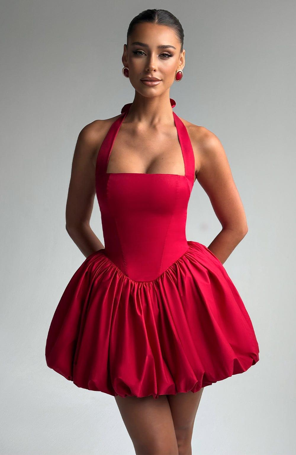 Maricia Mini Dress - Red Product Image