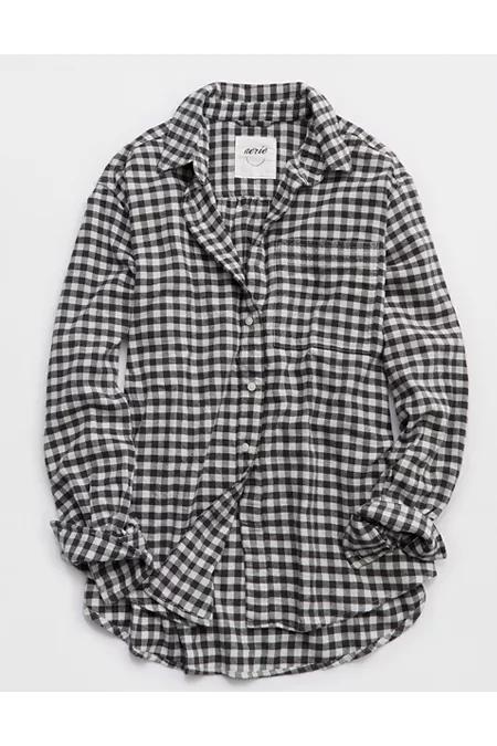 Aerie Anytime Fave Flannel Button Down Shirt Women's Product Image