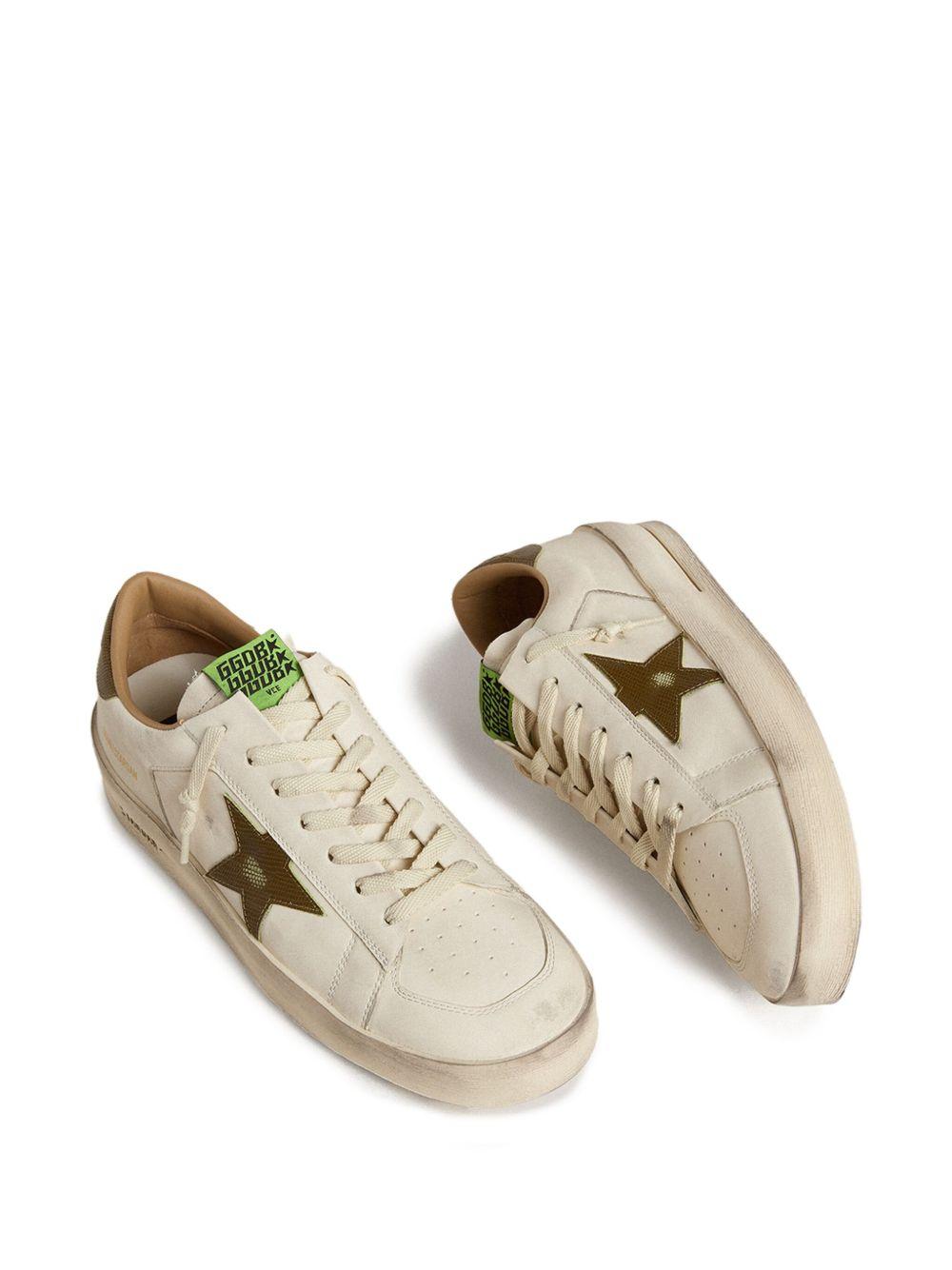 Stardan star-printed leather sneakers Product Image