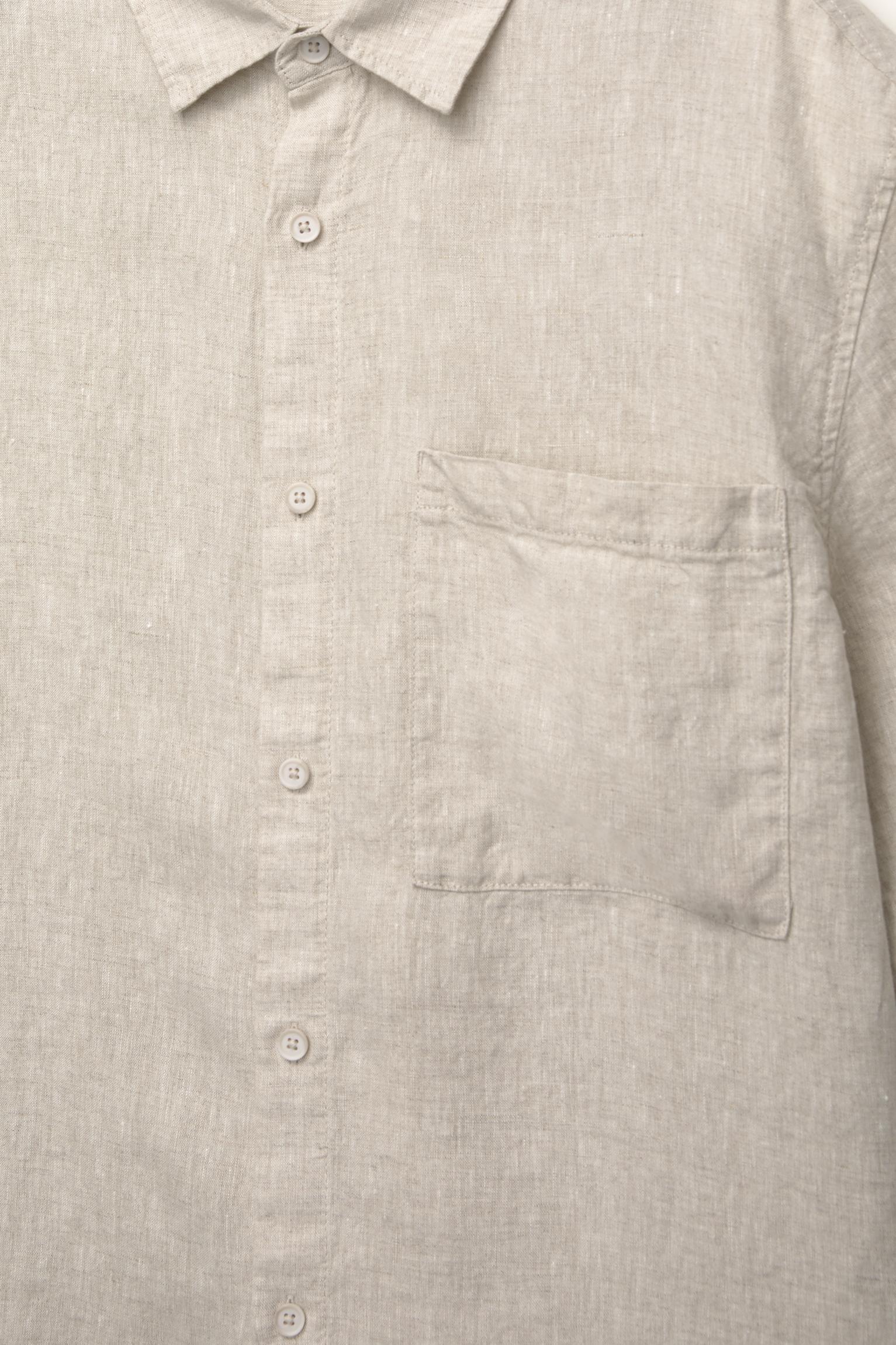 100% linen boxy shirt Product Image