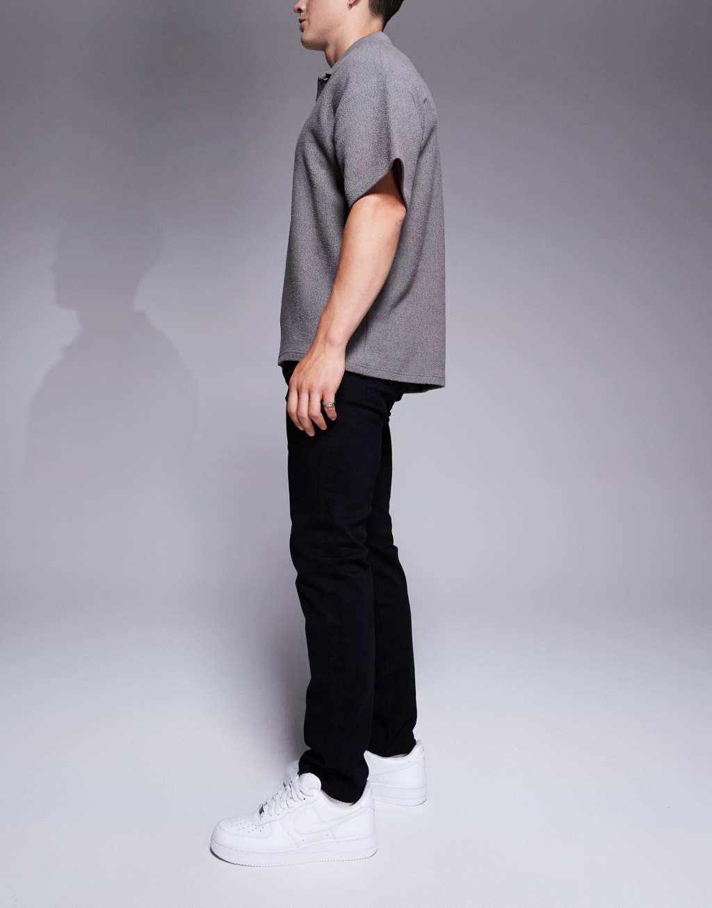 BOSS Orange Delaware jeans slim fit in black Product Image