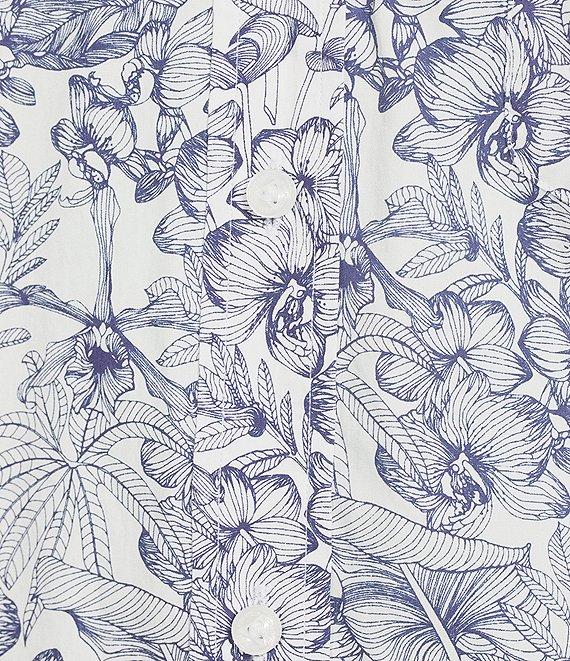 Cremieux Blue Label Plant Print Short Sleeve Woven Shirt Product Image