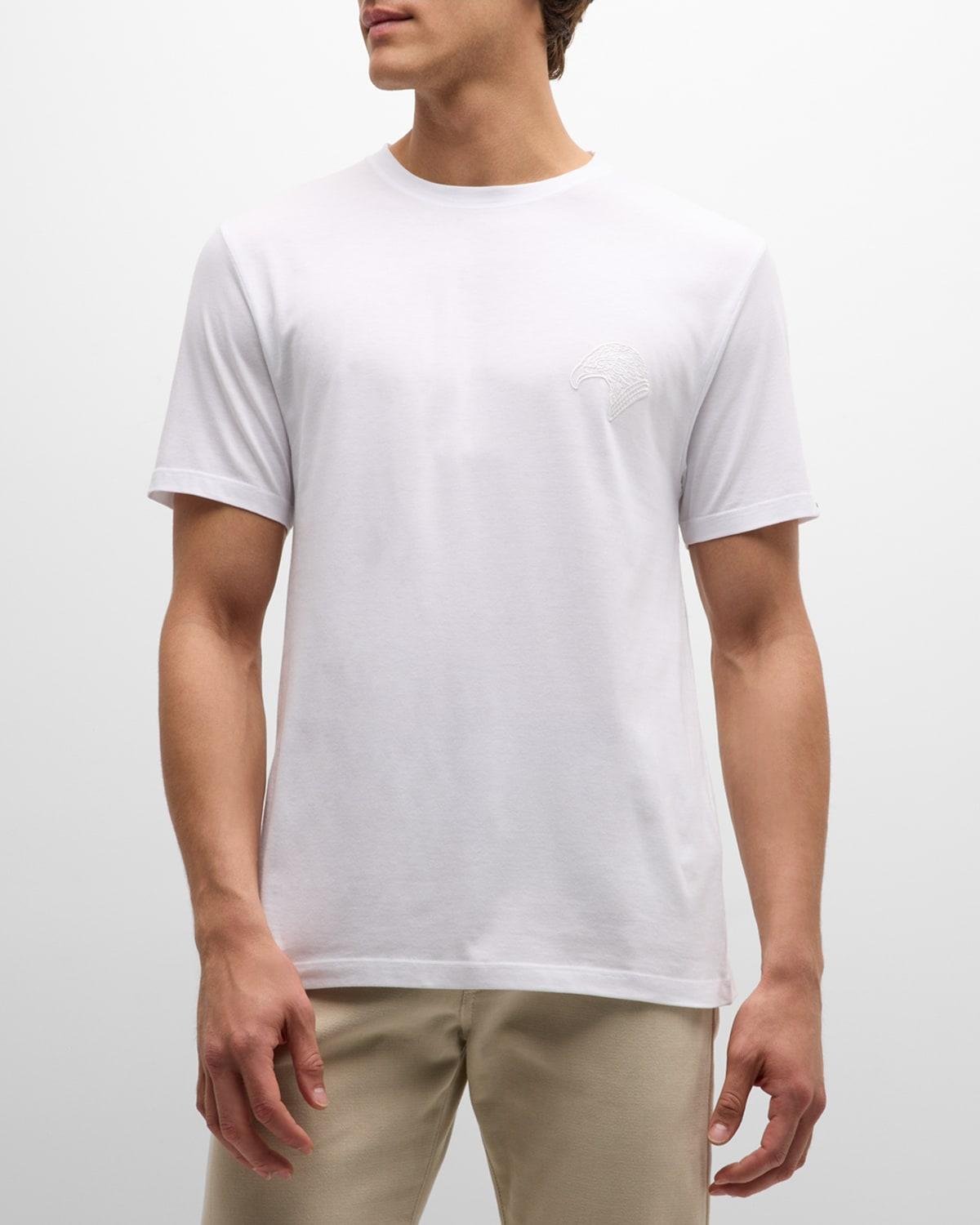 Mens Cotton Embroidered T-Shirt Product Image