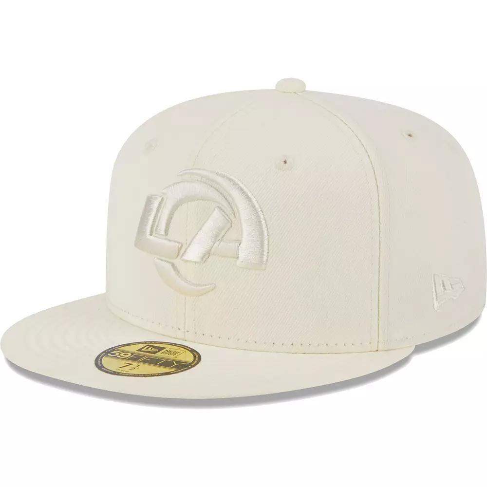 Men's New Era Cream Los Angeles Rams Color Pack 59FIFTY Fitted Hat, Size: 8, Beige Product Image