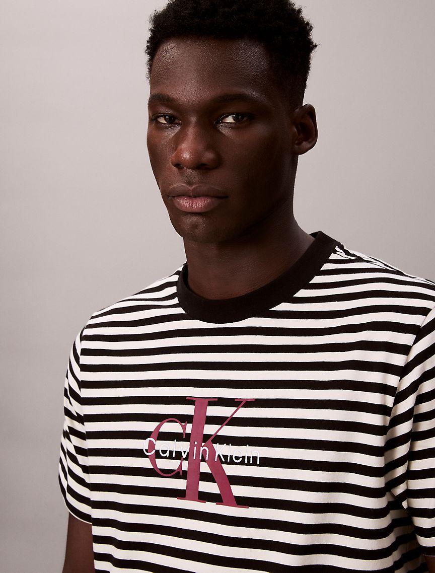 Monogram Stripe Relaxed T-Shirt Product Image
