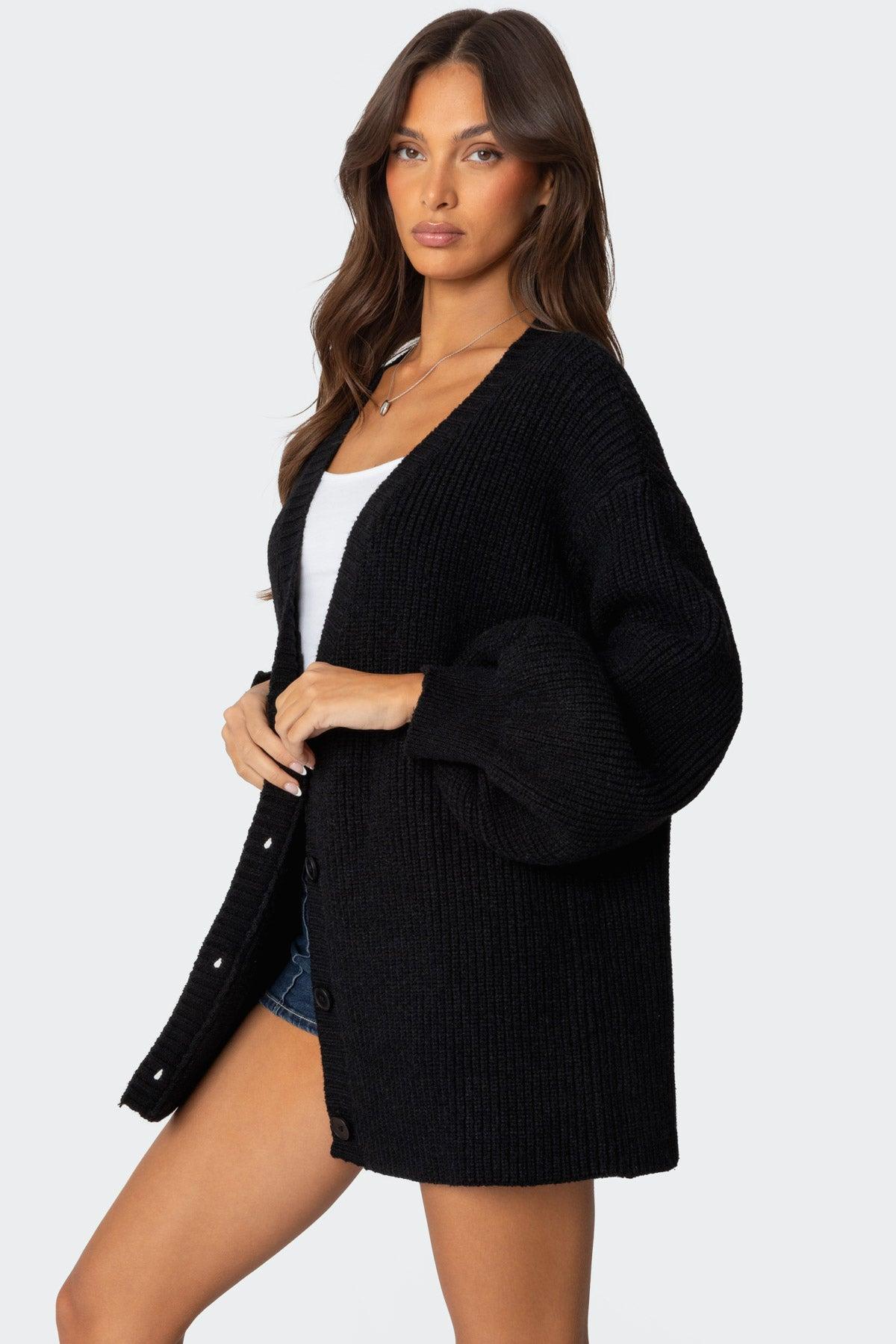 Mathilde Oversized V Neck Cardigan Product Image