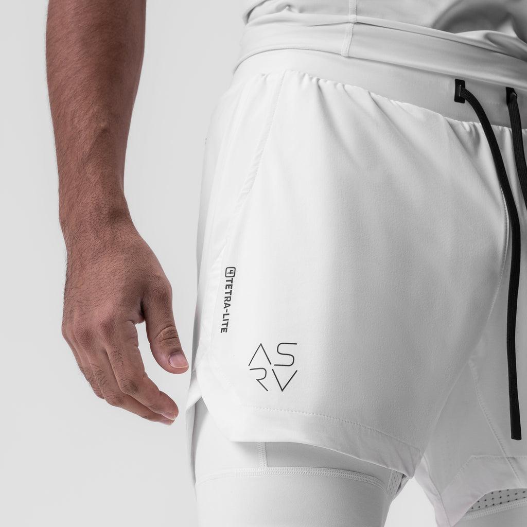 0865. Tetra-Lite® 5" Liner Short - White "Cyber"/White Product Image