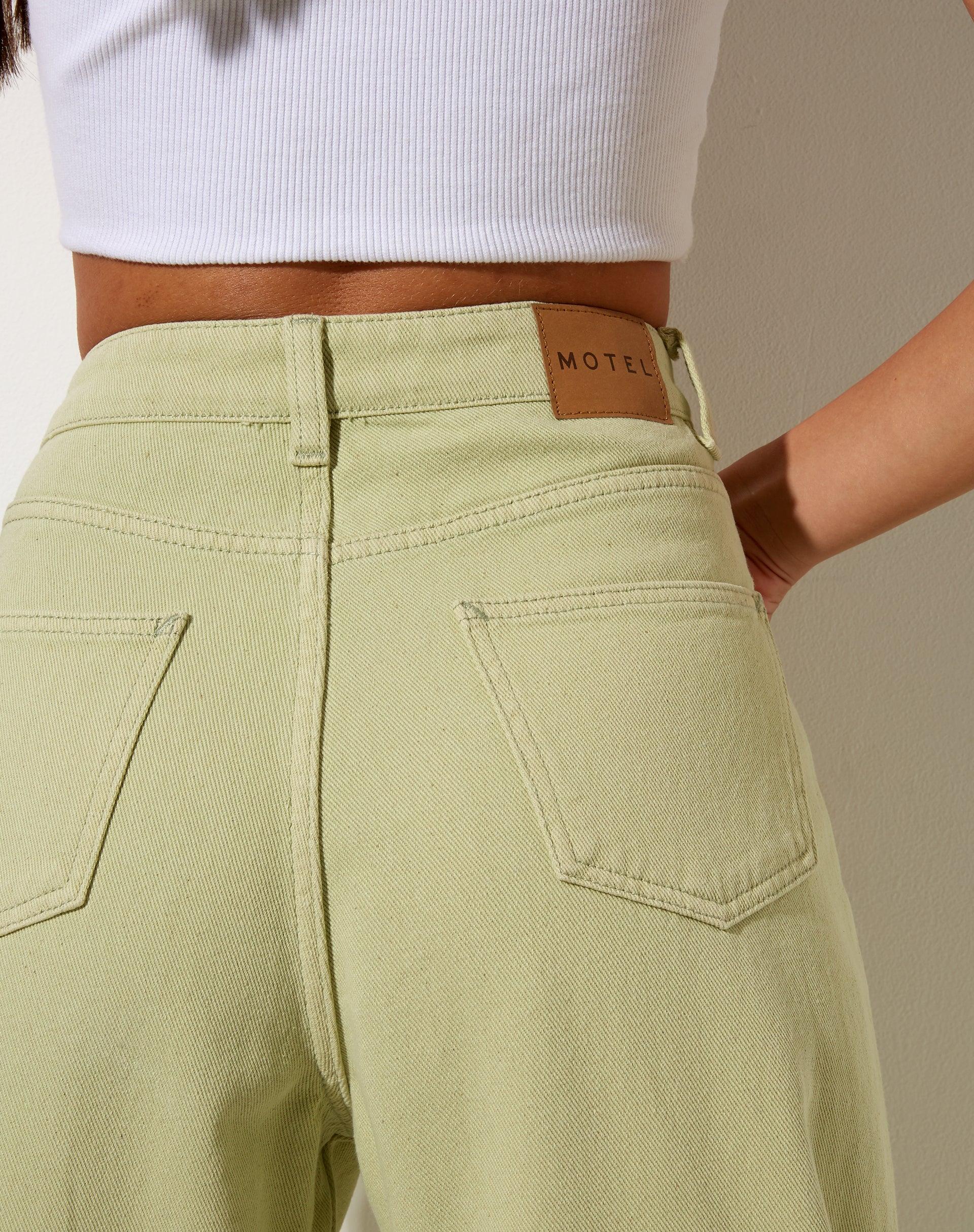 Parallel Jeans in Sage Product Image