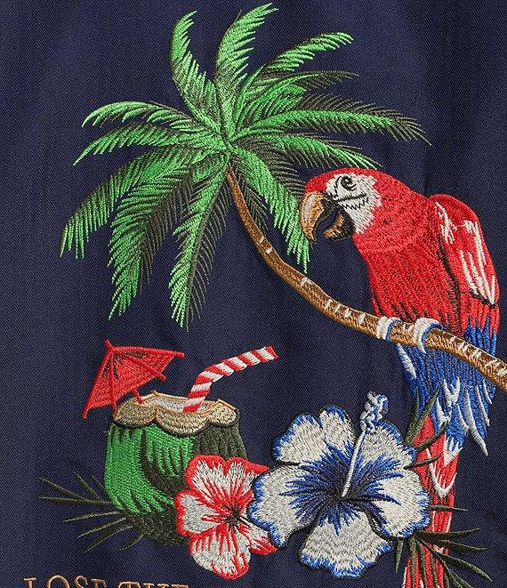 Caribbean Embroidered Short Sleeve Woven Shirt Product Image