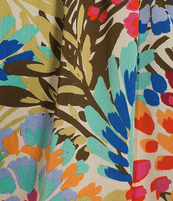 Sugarlips Plus Multi Floral Magic Moment Neck Tie Top Product Image