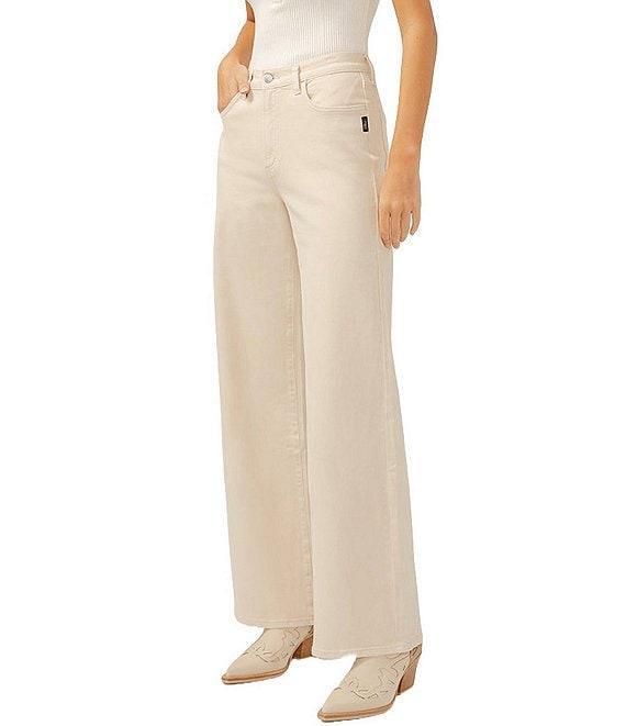 Silver Jeans Co. High Rise Slim Fit Wide Leg Jeans Product Image