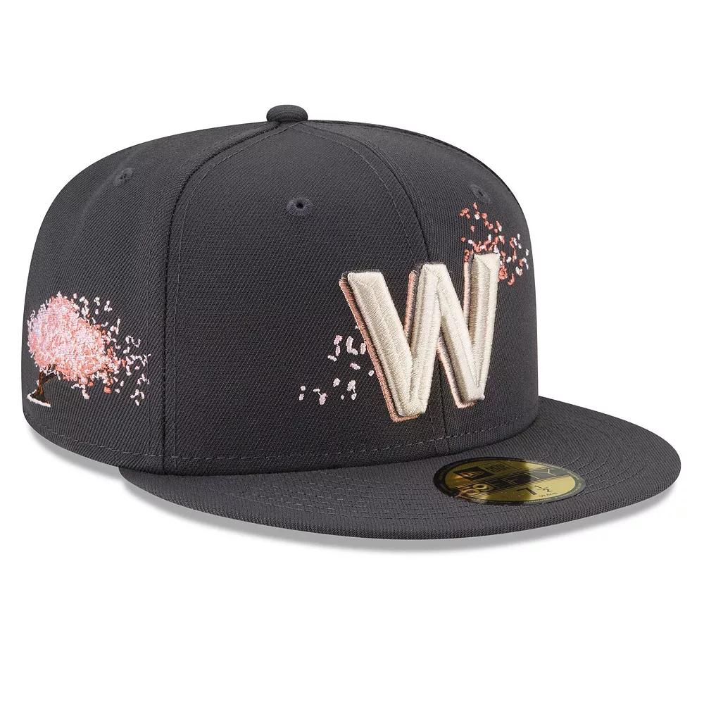 Men's New Era Graphite Washington Nationals 2022 City Connect 59FIFTY Fitted Hat, Size: 7 5/8, Dark G Product Image