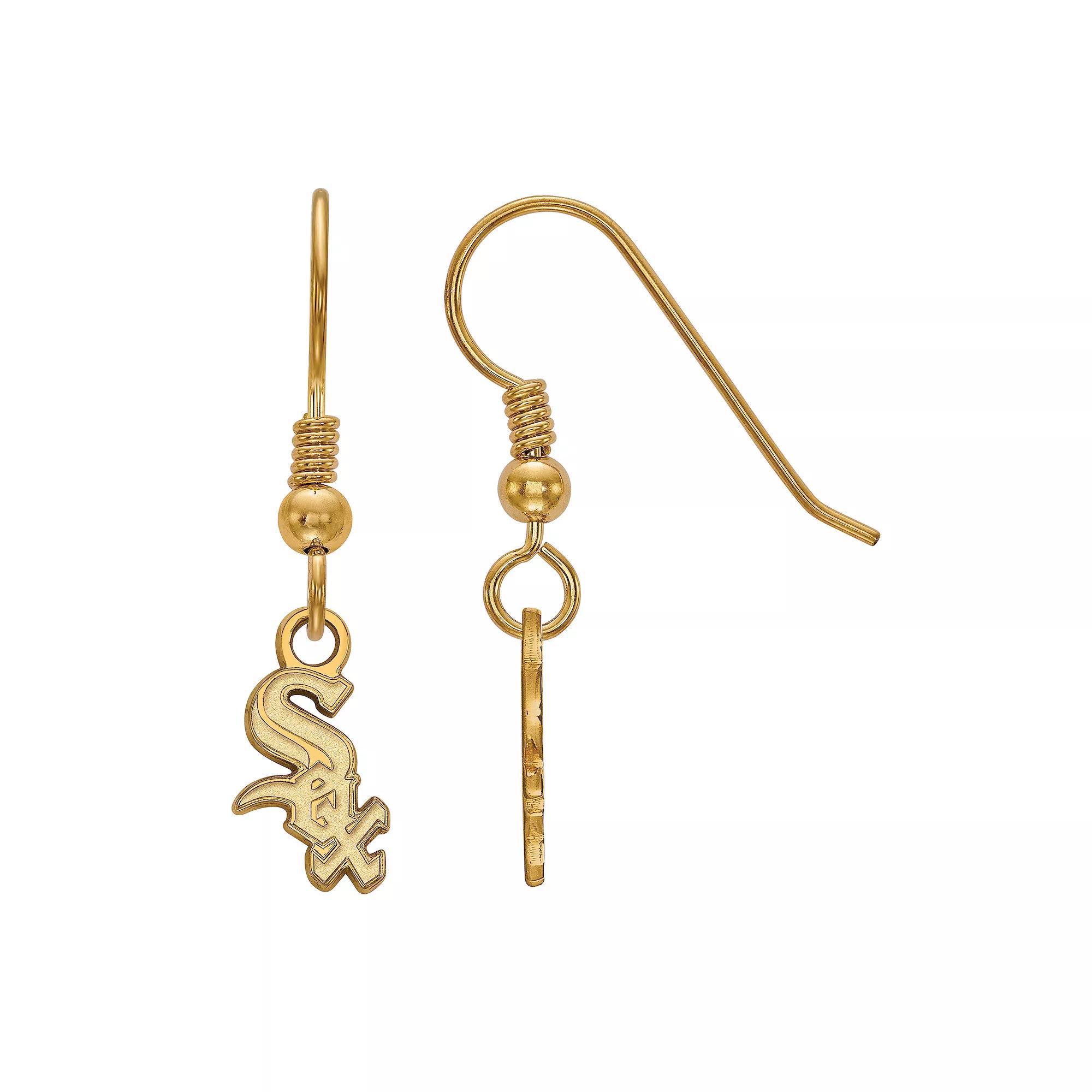 LogoArt Sterling Silver Chicago White Sox Extra Small Dangle Earrings, Women's, Size: 10MM Product Image
