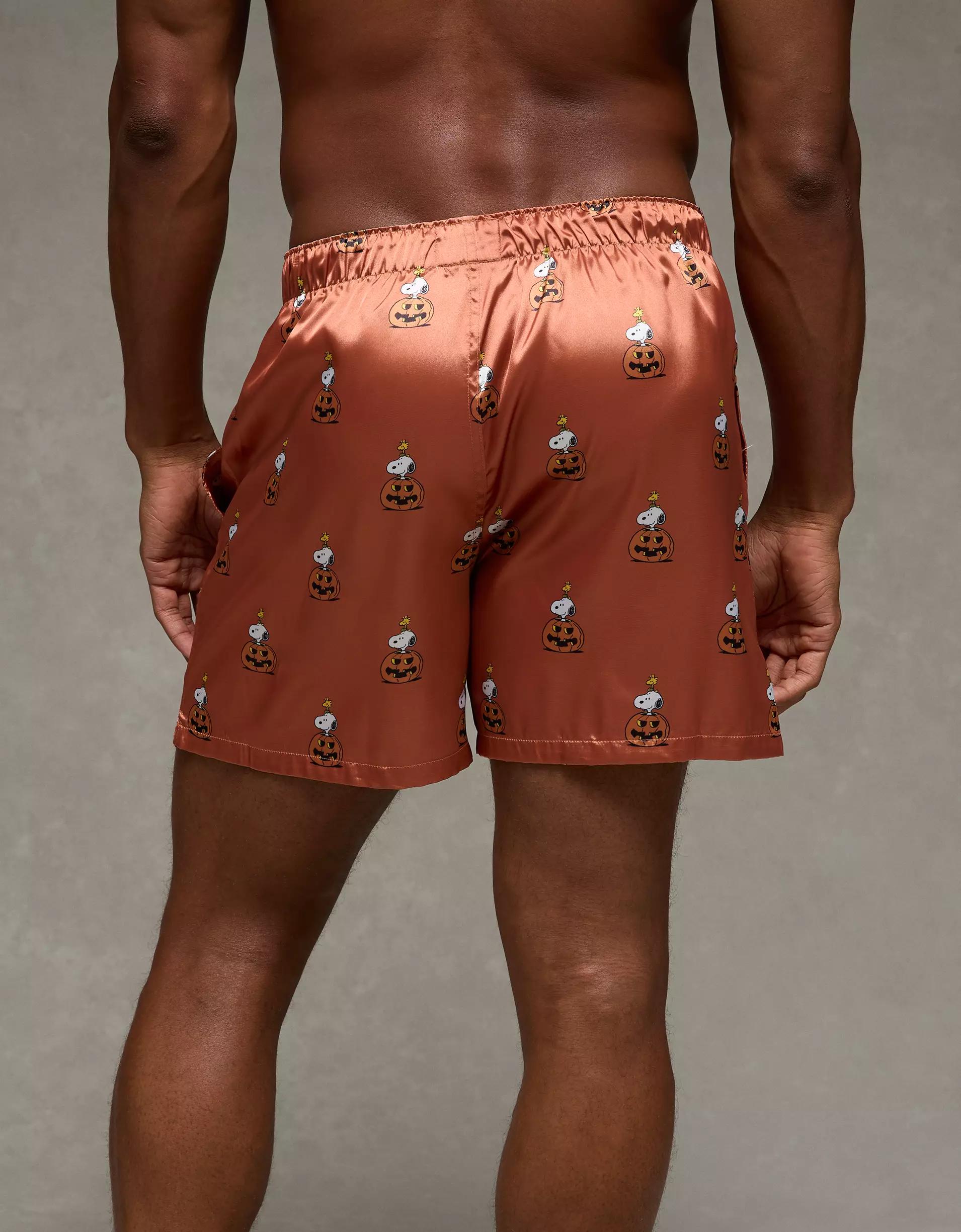 AEO Men's Solid Satin Pocket Boxer Short Product Image