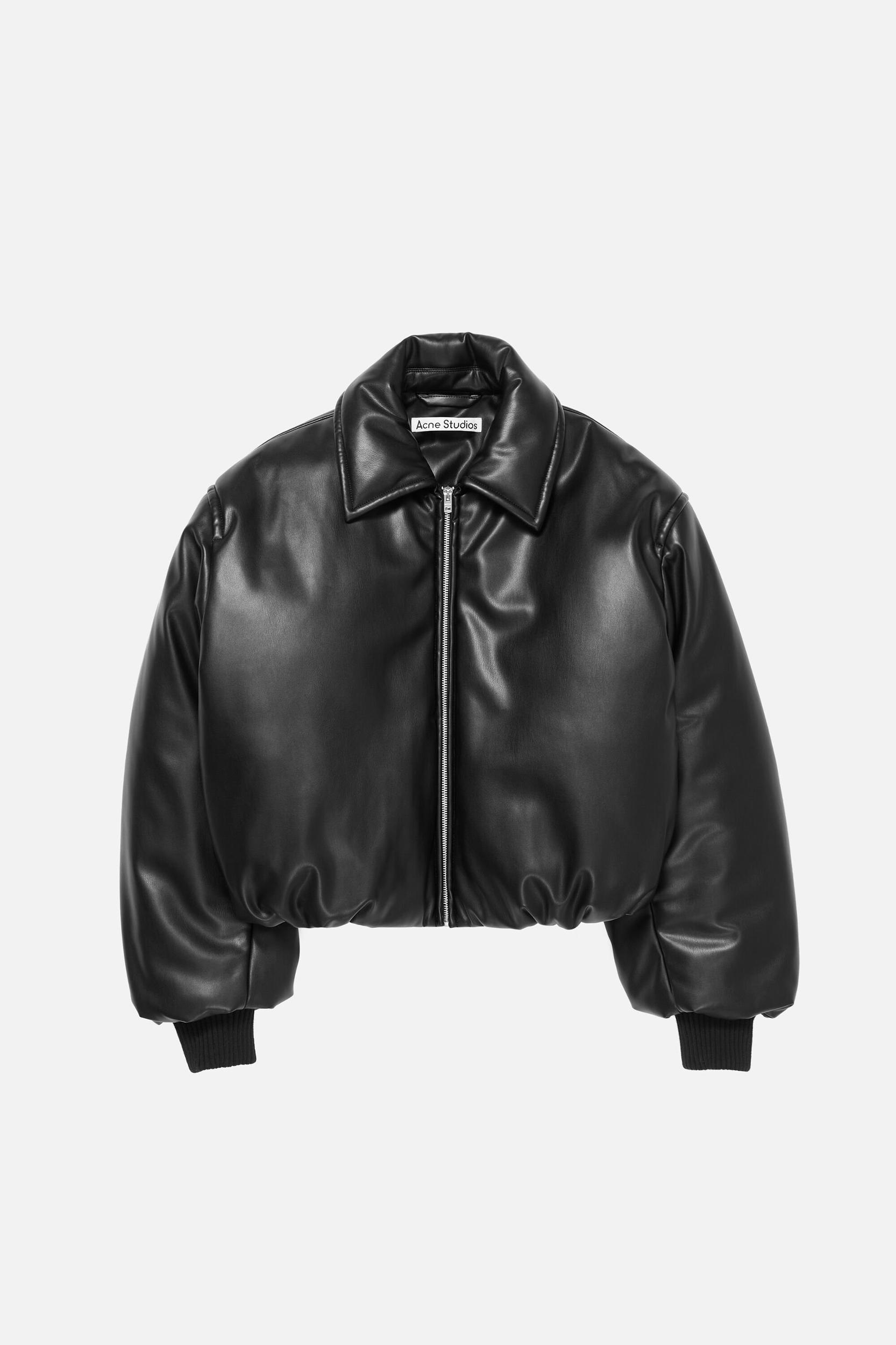 Faux leather bomber jacket Product Image