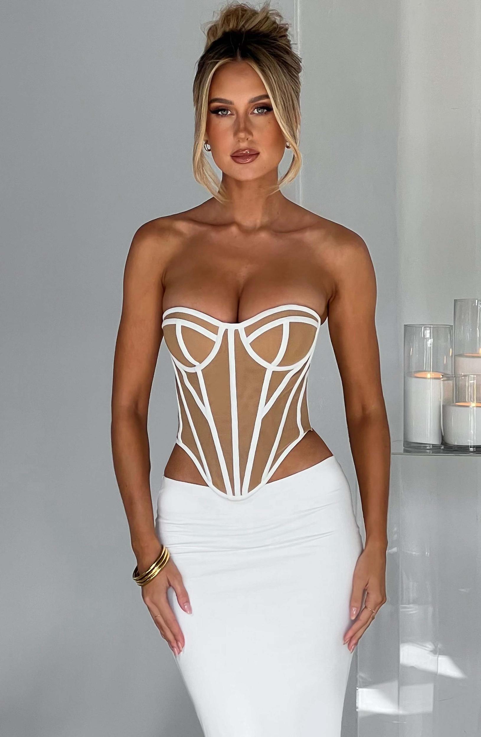 Santanna Corset - Ivory/Nude Product Image
