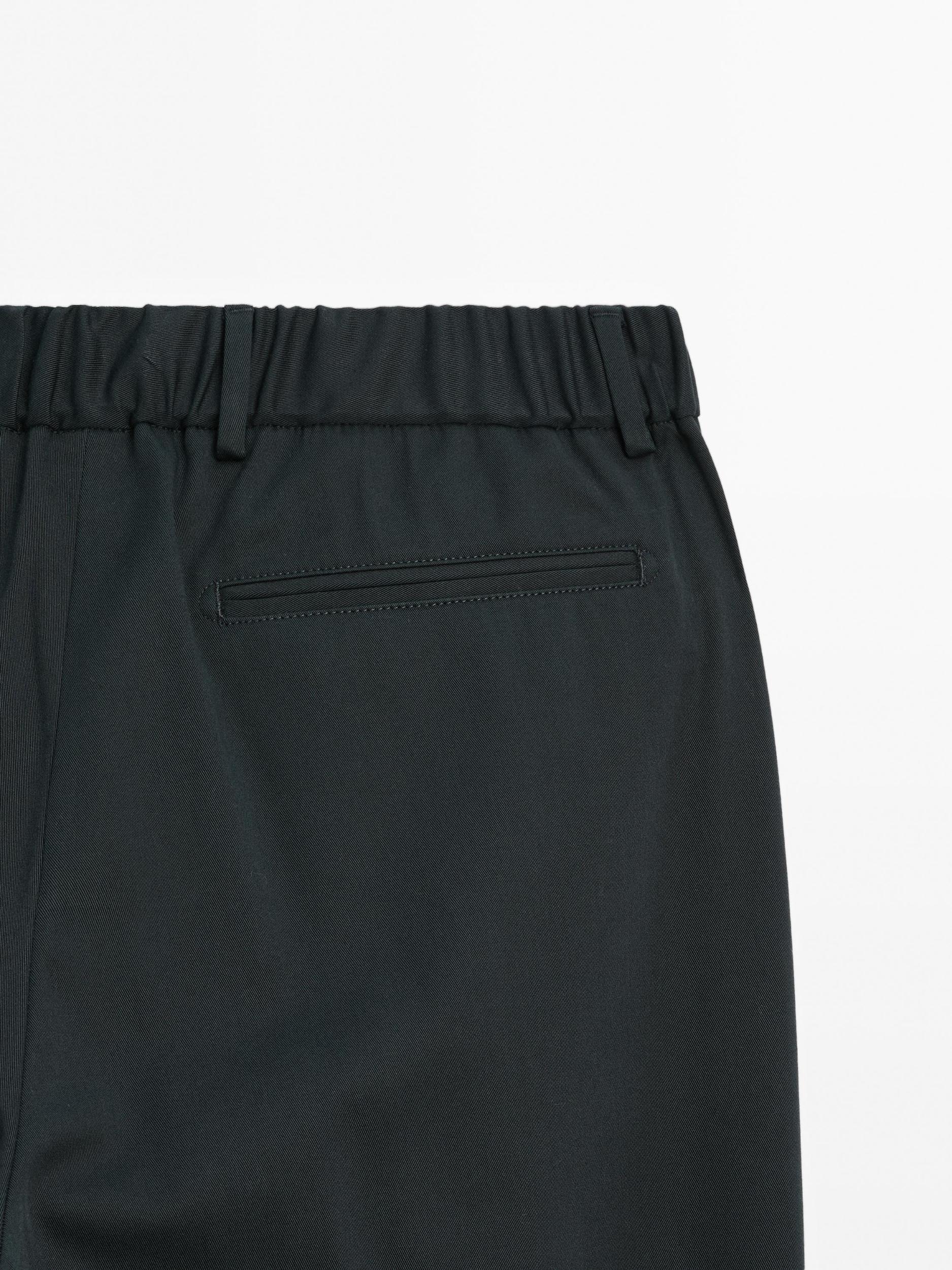 Cotton blend semi joggers Product Image