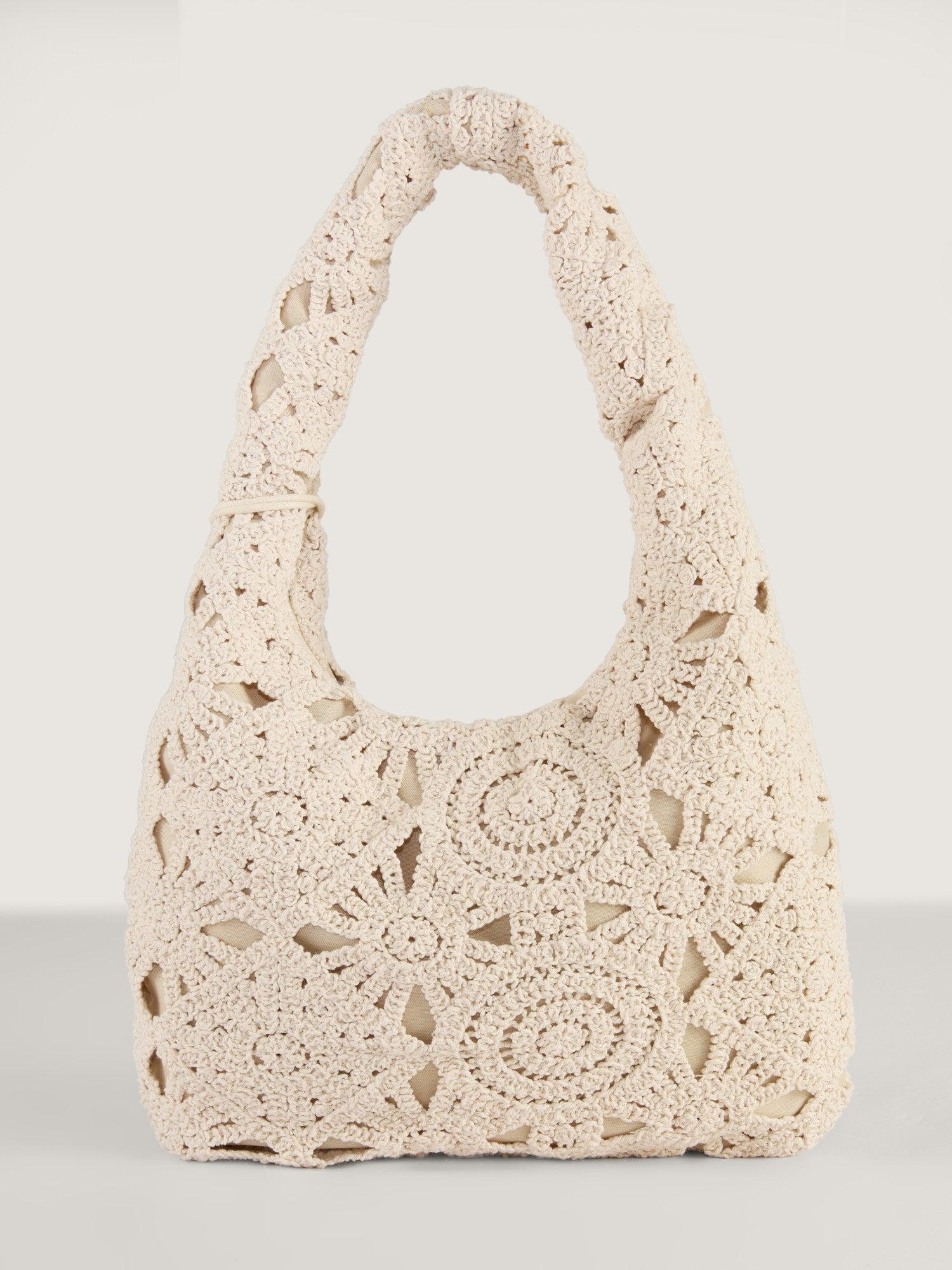 Soft Hooked Stitch Lace Handbag Female Product Image