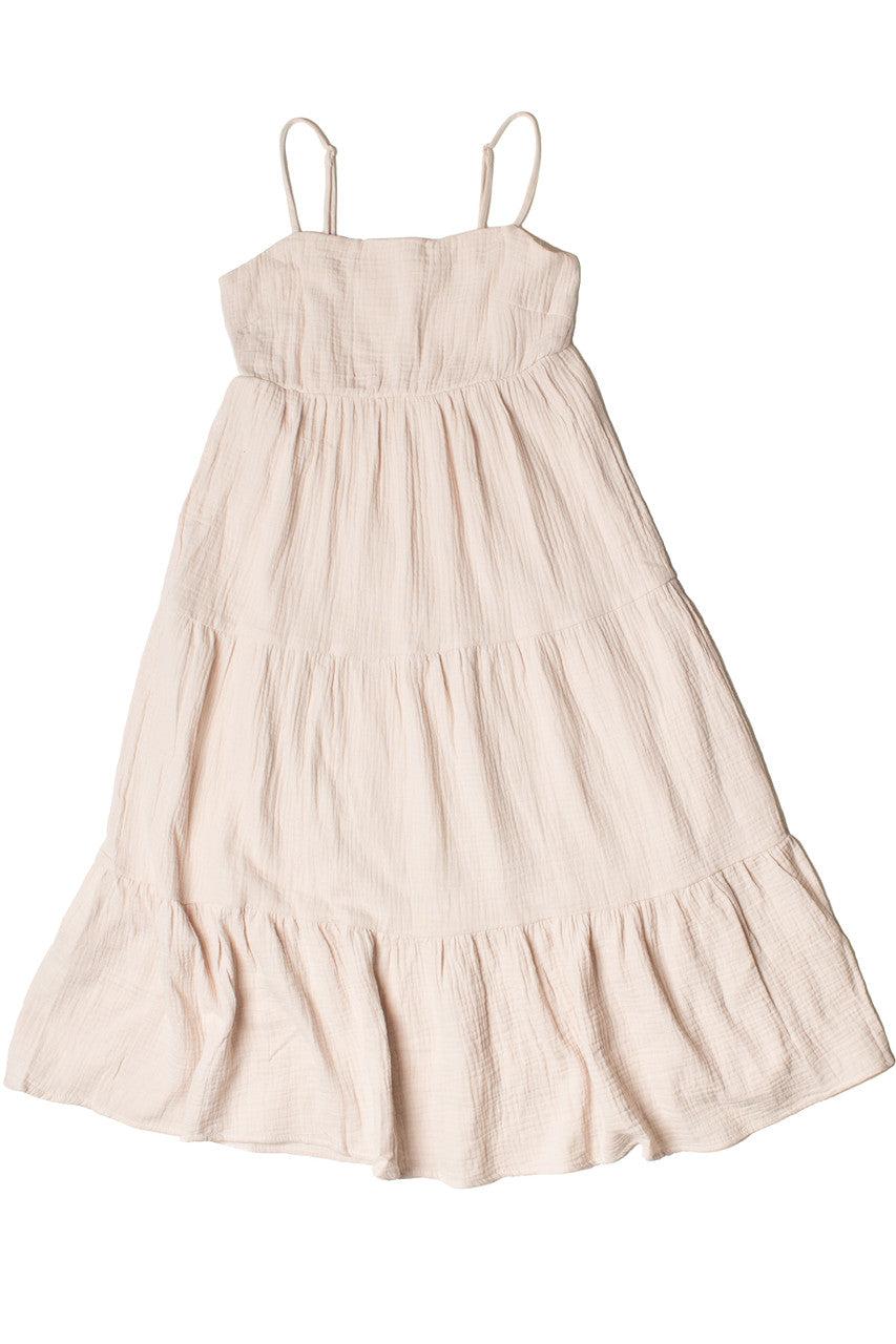 Tiered Gauze Midi Dress Product Image