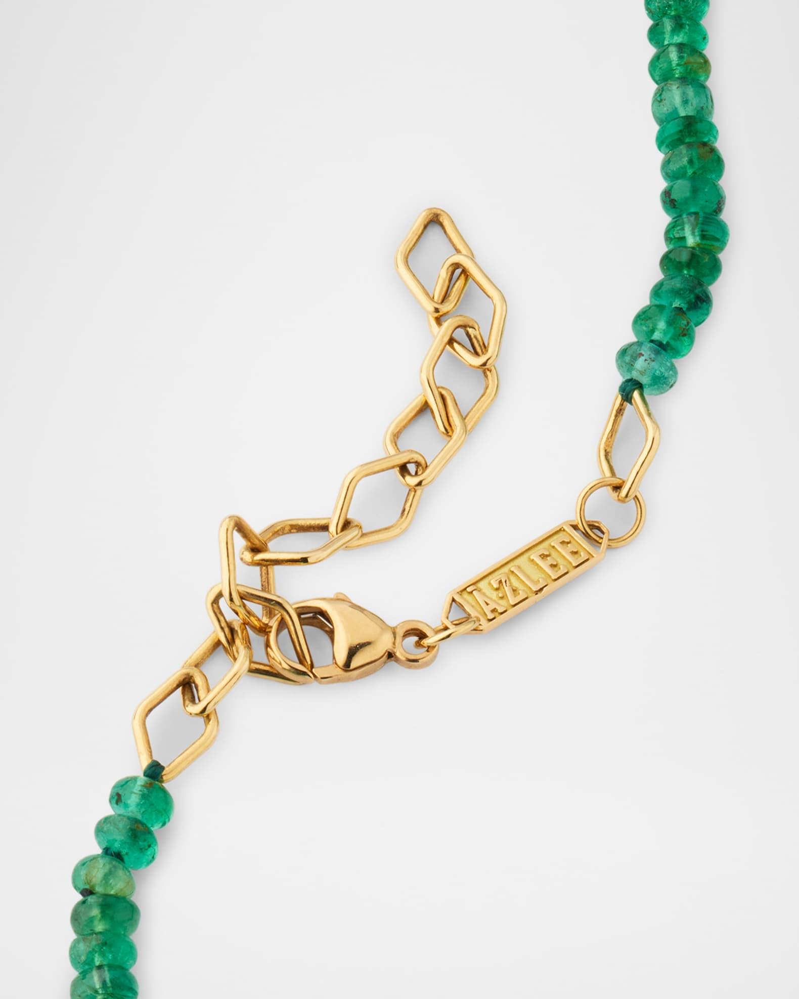 Rich Emerald Bead Necklace Product Image