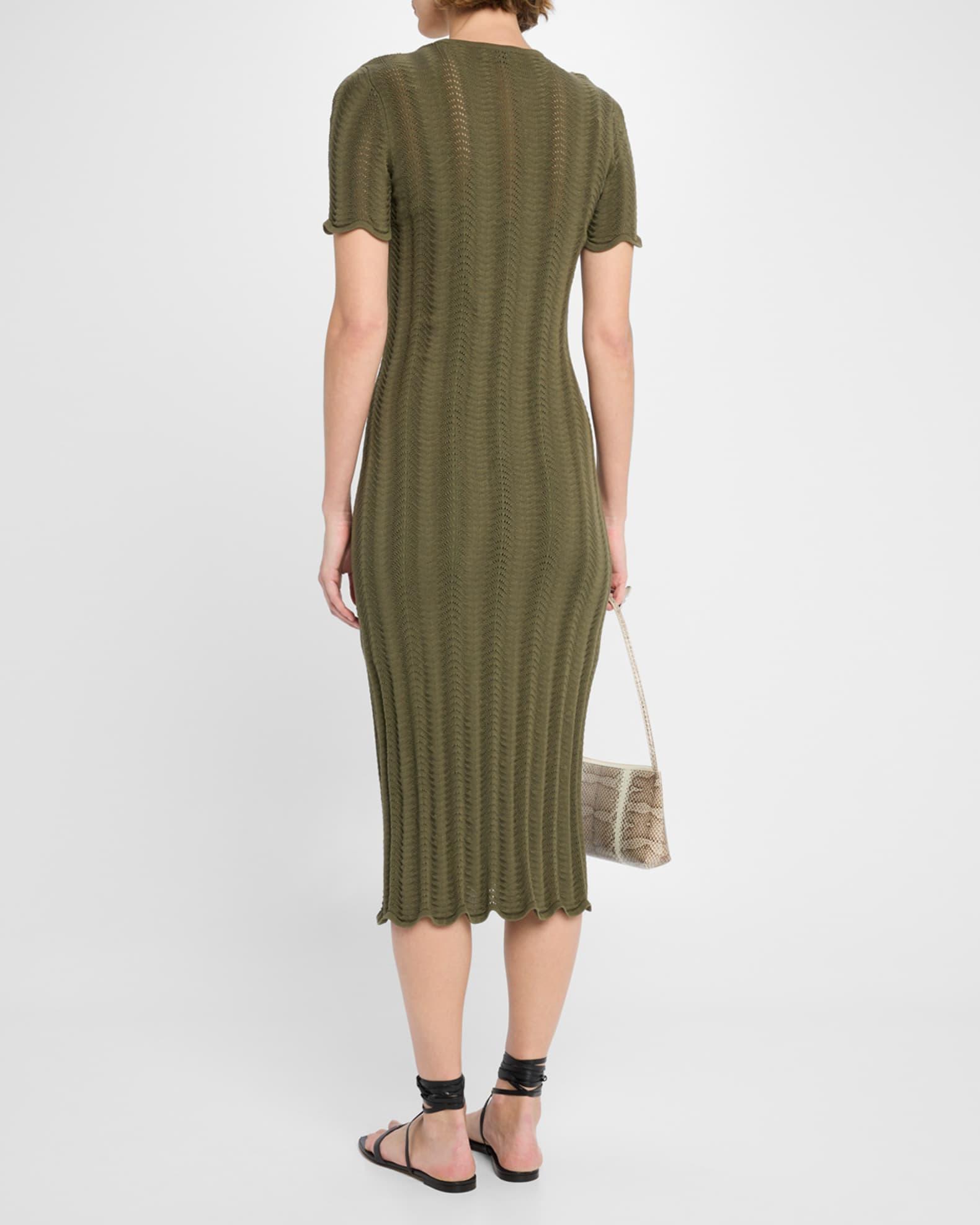 Leighton Short-Sleeve Knit Midi Dress Product Image