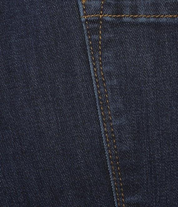 John Mark Plus Size Straight Leg 5-Pocket Fringe Hem Crop Jeans Product Image