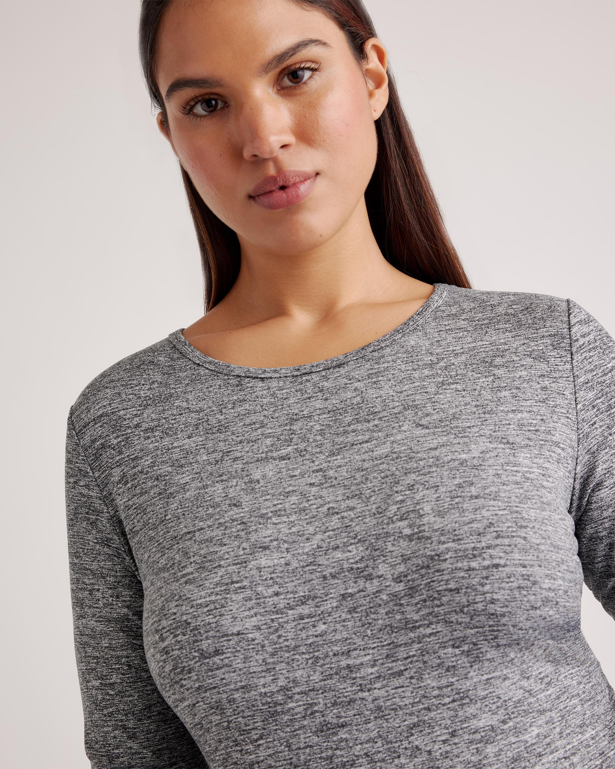 Quince | Women's Ultra-Soft Fitted Long Sleeve Top Polyester Product Image