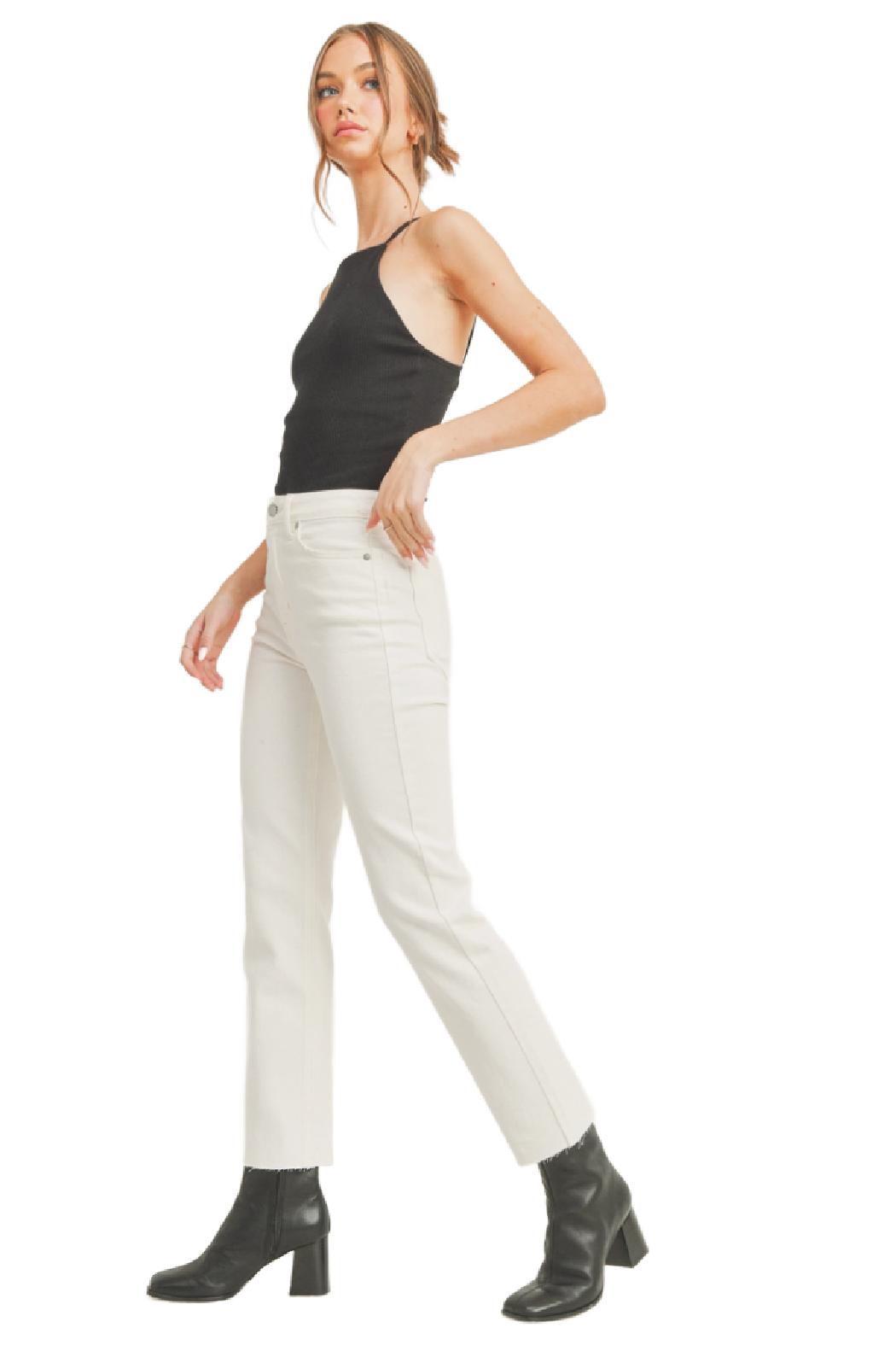 Cut Off Cropped Straight Leg Product Image