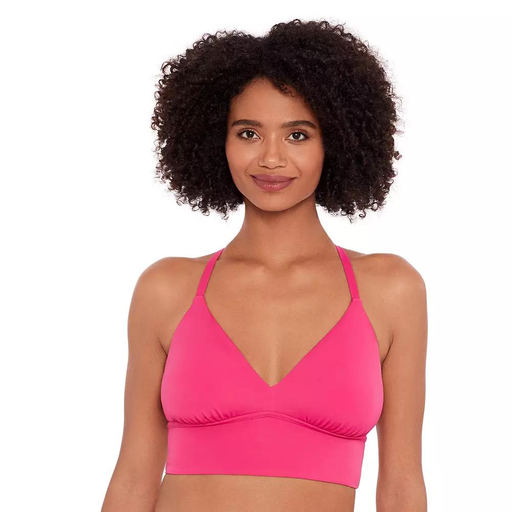 Women's Eco Beach Long Line Bralette Swim Top,  Product Image