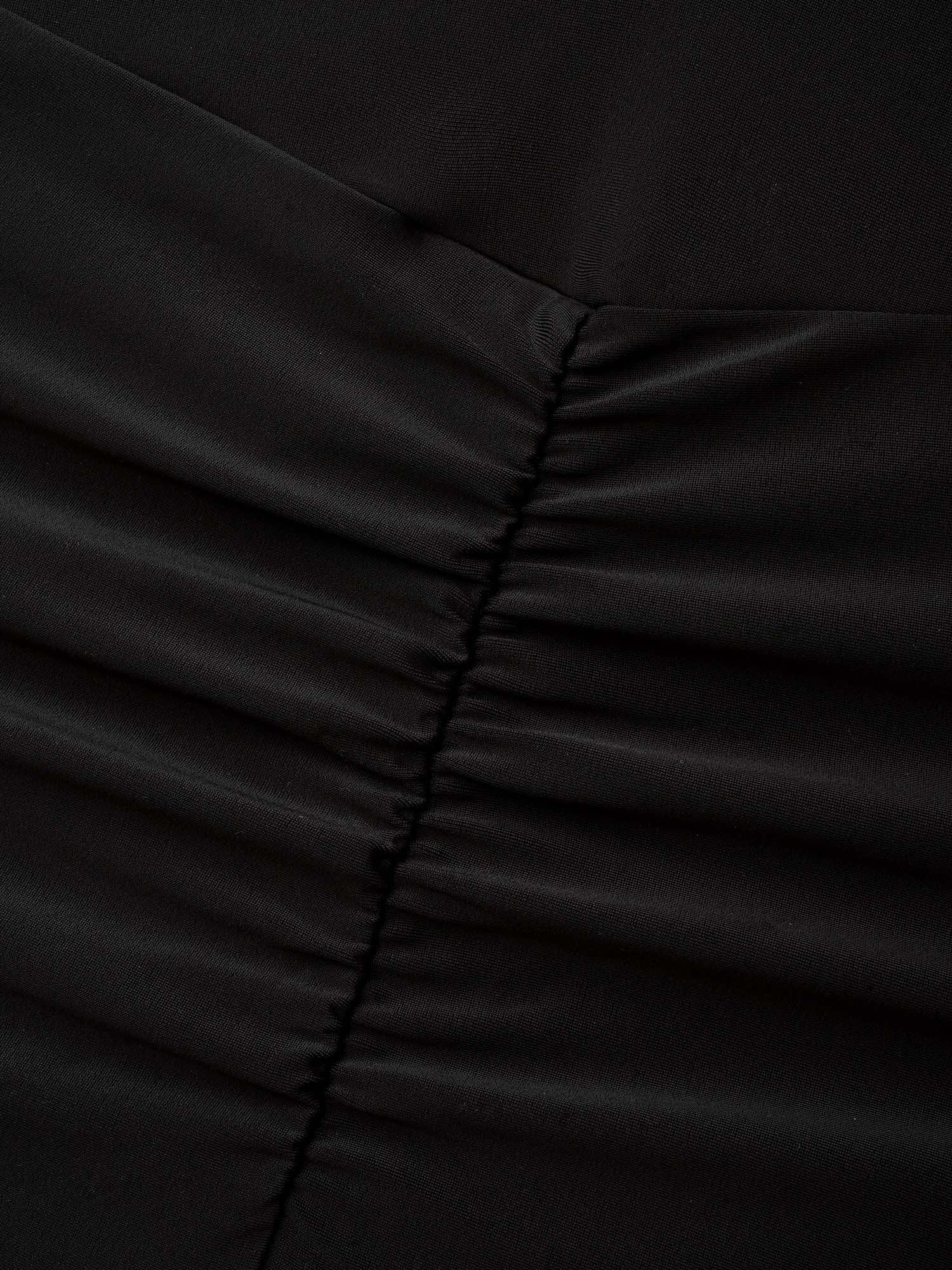 High-Waisted Ruched Pocket Swim Bottoms Female Product Image