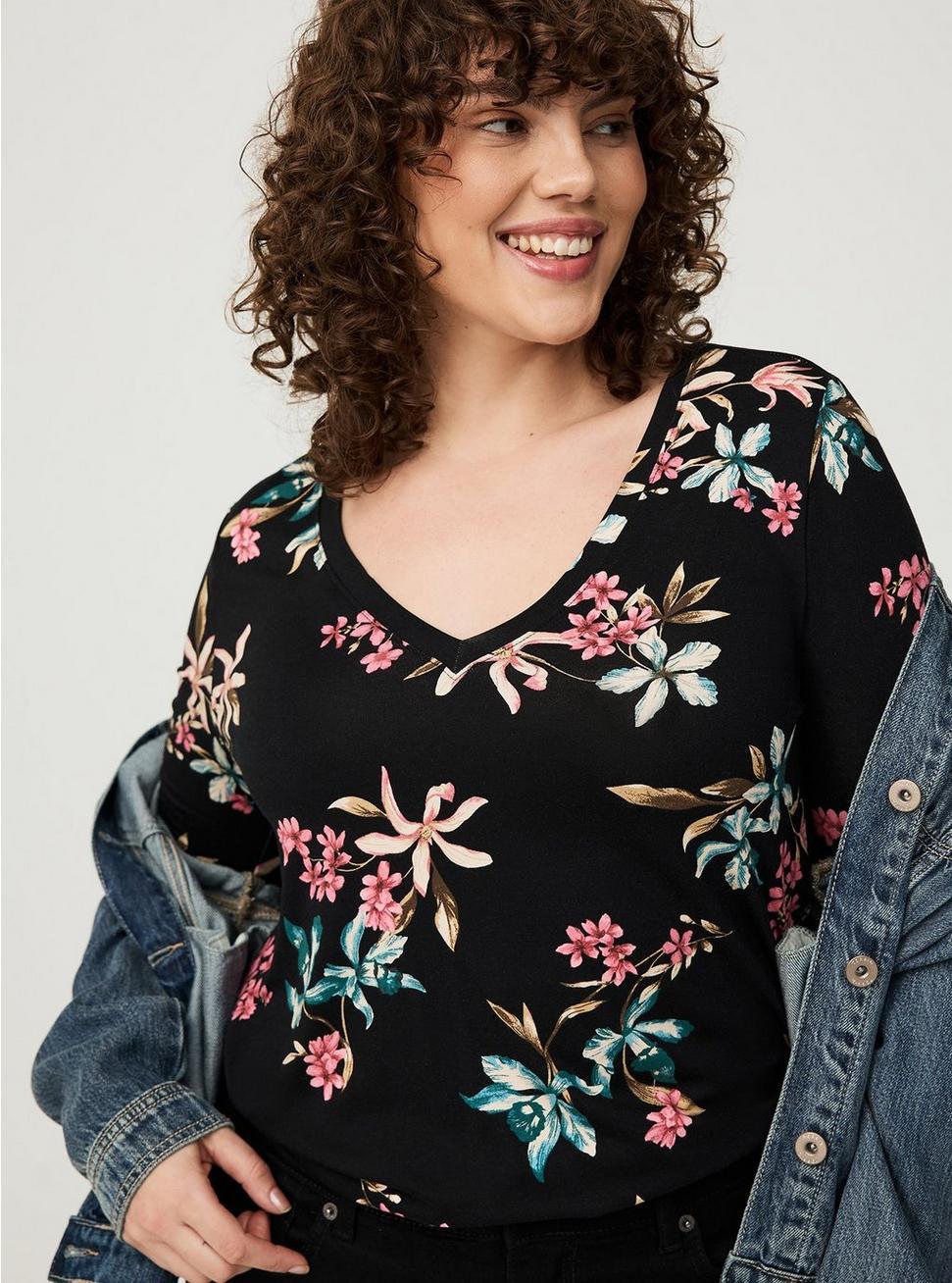 Super Soft V-Neck Tunic Tee Product Image